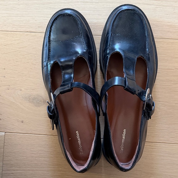 Reformation Shoes - Reformation Classic Black Kids Dress Shoes